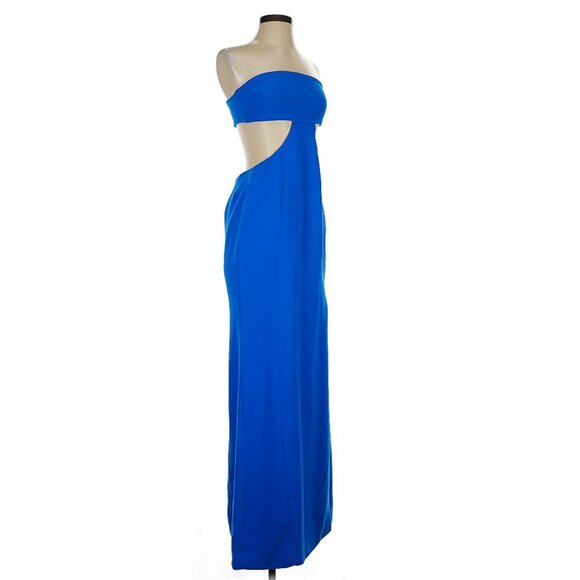 House of CB Altana Vibrant Blue Strapless Maxi Dress with Cutout - Picture 7 of 16